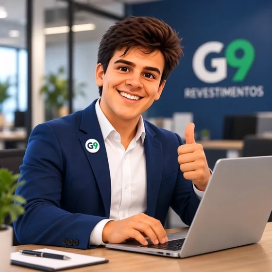 Atendimento da equipe G9 Revestimentos para orçamento de proteção de paredes
