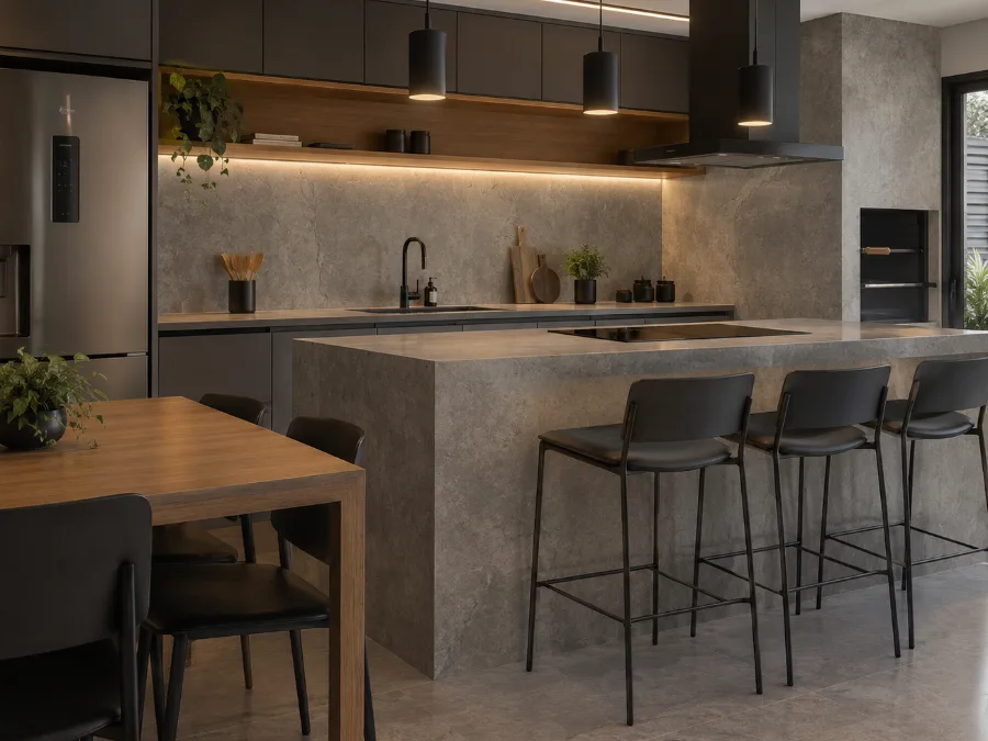 Adesivo Decorativo para proteção de parede em ambiente comercial